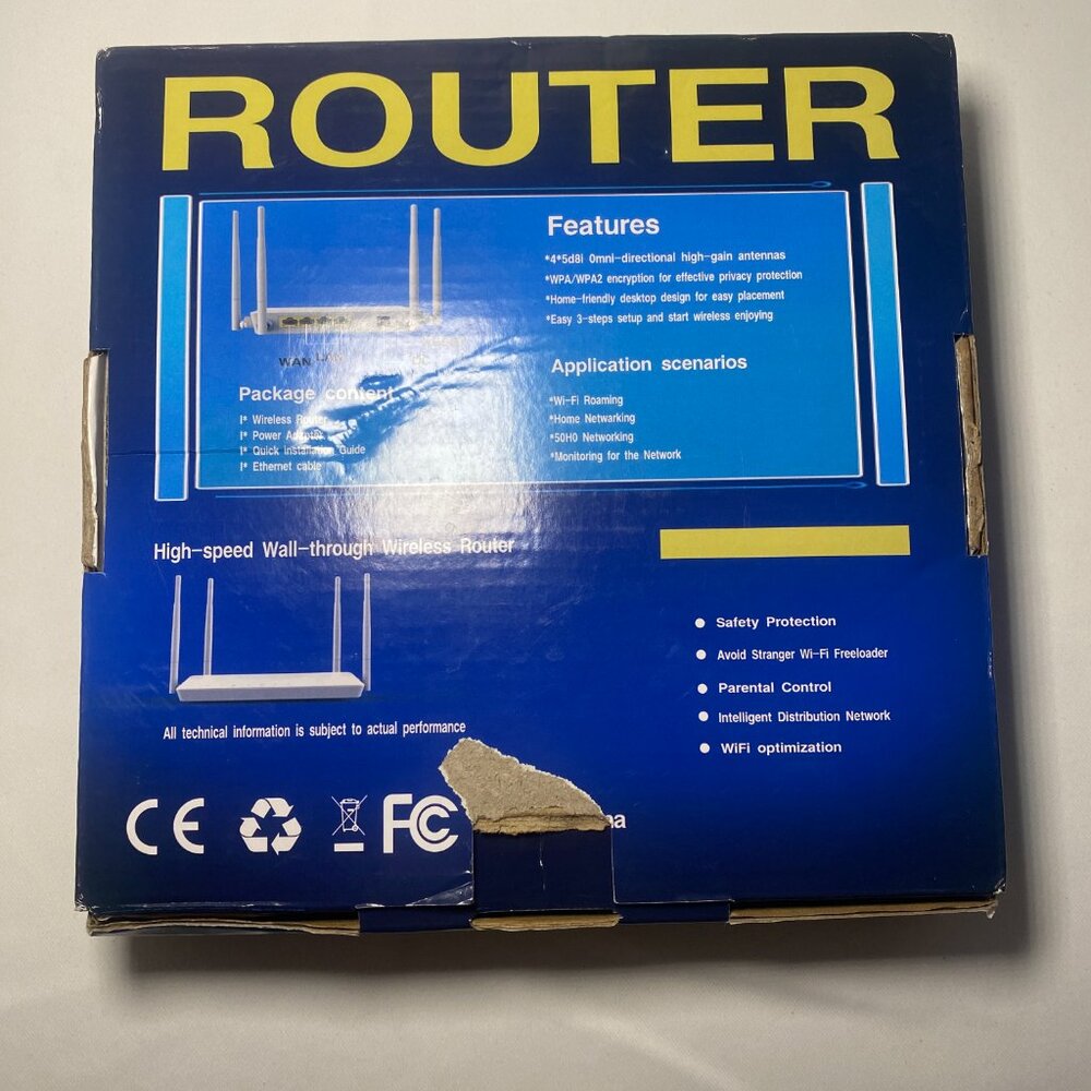 High Speed Wall-Through Wireless WiFi Router MK1200 Portable Tested Working EUC - Picture 9 of 9